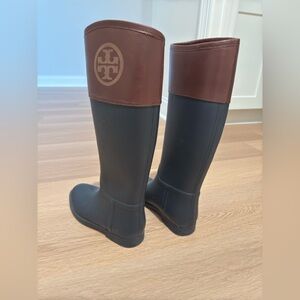 Tory Burch water boots.